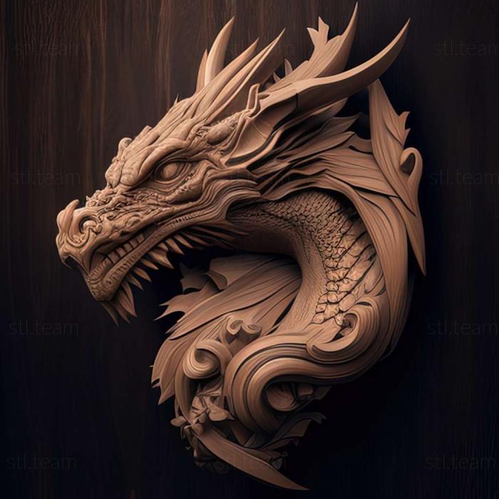 Animals dragon stl